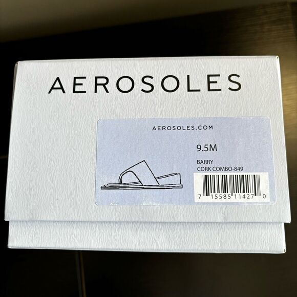 Aerosoles Barry, Women's Thong Mini Wedge Sandal in Cork, 9.5 - Picture 12 of 12